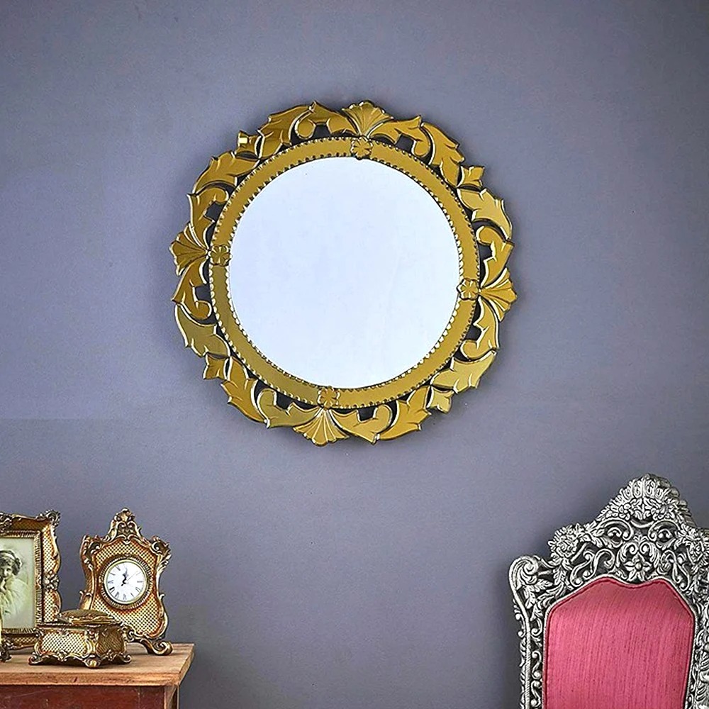 Gilded Scroll Oval Mirror Gilded Scroll Oval Mirror
